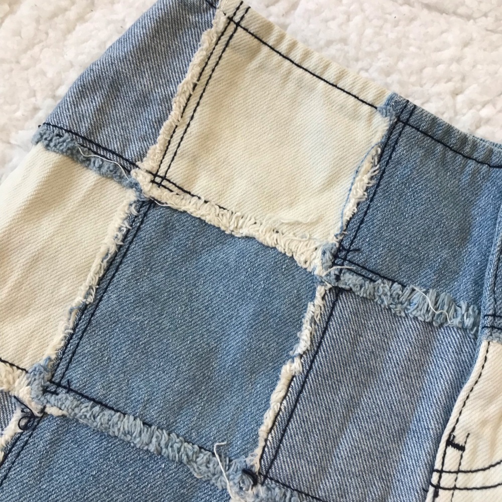 BDG patchwork Jean shorts - Picture 9 of 11